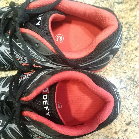 Gdefy Gravity Defyer Support Comfort Shoes TB9004MBR-M Black Red Silver Mens 9.5 - Picture 11 of 12